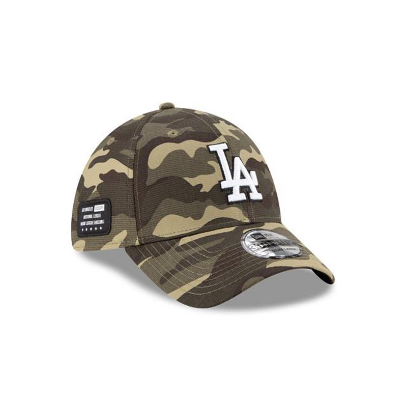 MLB Los Angeles Dodgers Armed Forces Weekend 39Thirty Stretch Fit (DVK6124) - Green New Era Caps